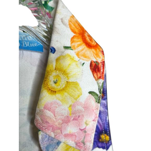 Show Me Your Mumu Blue Reno Denim Romper Shorts Zip Front  Small - Picture 5 of 9